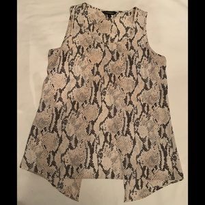 Express Snakeskin Print Top